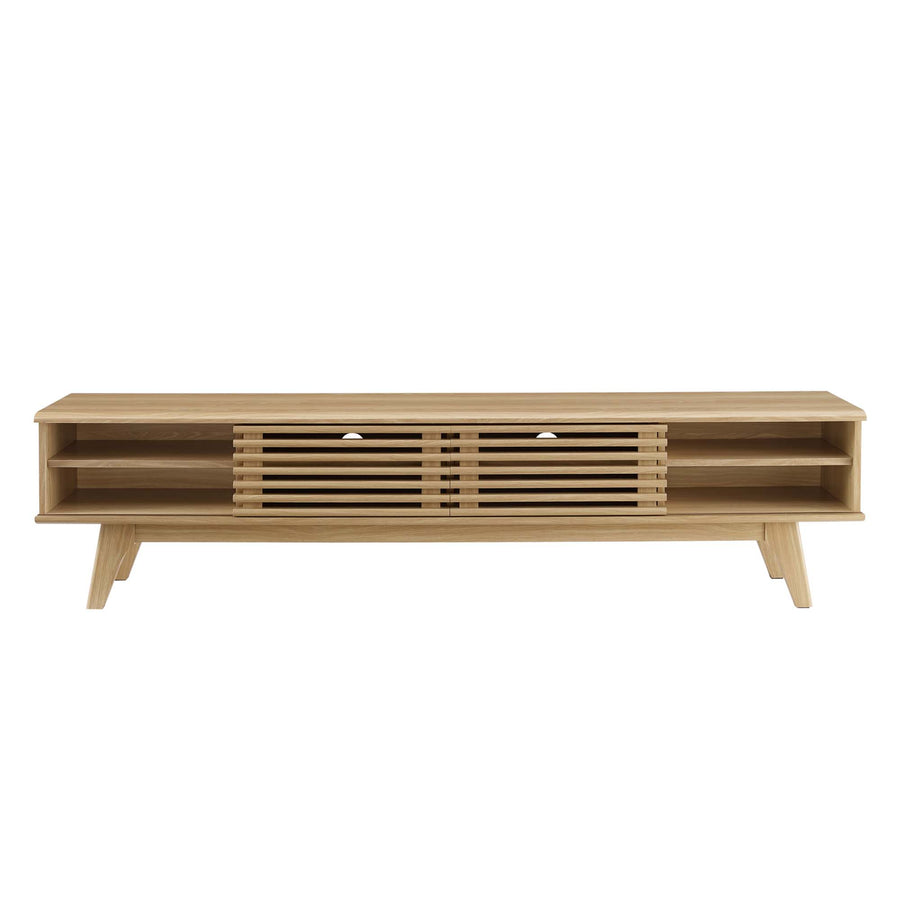 Vera 70" Entertainment Center TV Stand in Oak