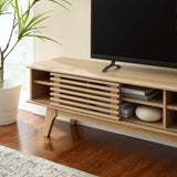 Vera 70" Entertainment Center TV Stand in Oak