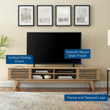 Vera 70" Entertainment Center TV Stand in Oak