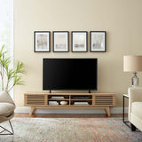 Vera 70" Entertainment Center TV Stand in Oak