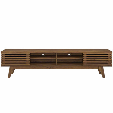 Render 70" Entertainment Center TV Stand in Walnut Walnut