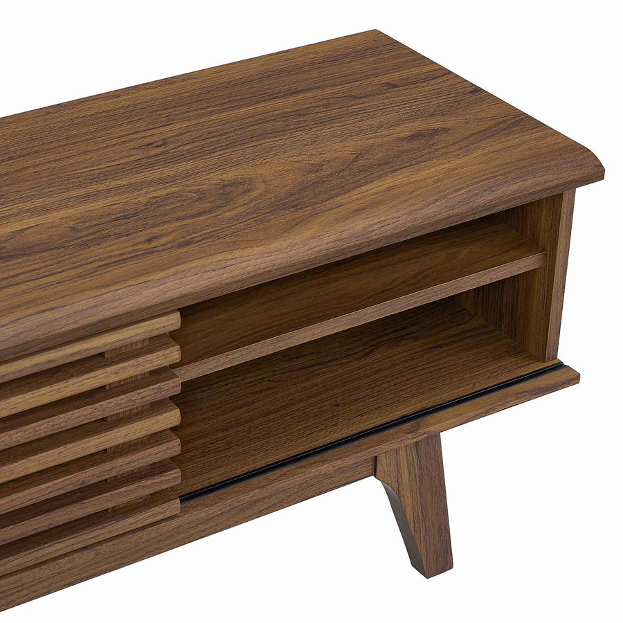 Vera 70" Entertainment Center TV Stand in Walnut Walnut