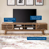 Vera 70" Entertainment Center TV Stand in Walnut Walnut