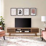 Vera 70" Entertainment Center TV Stand in Walnut Walnut