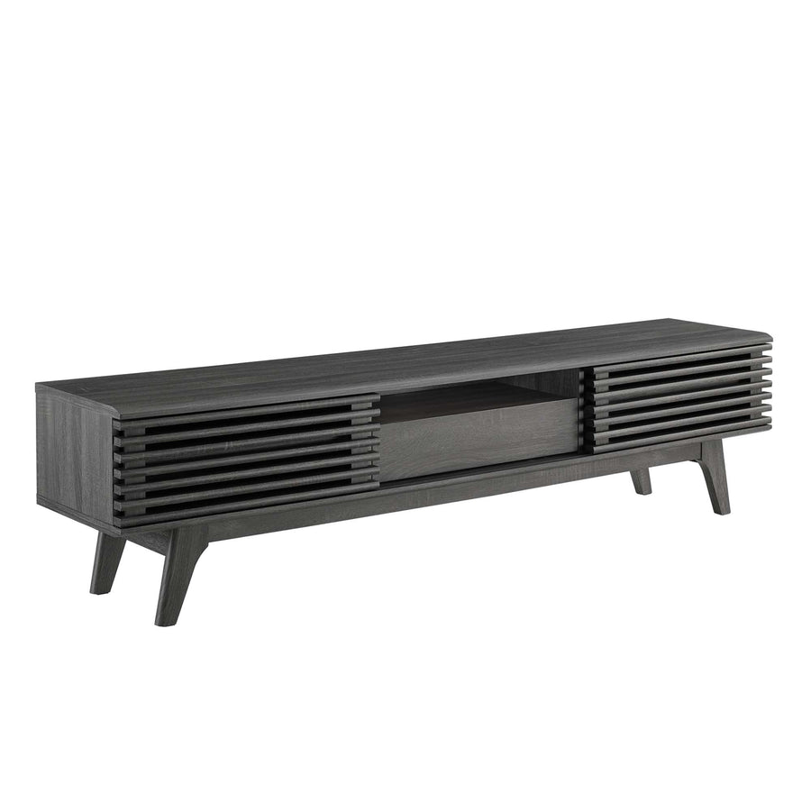 Vera 70" TV Stand in Charcoal