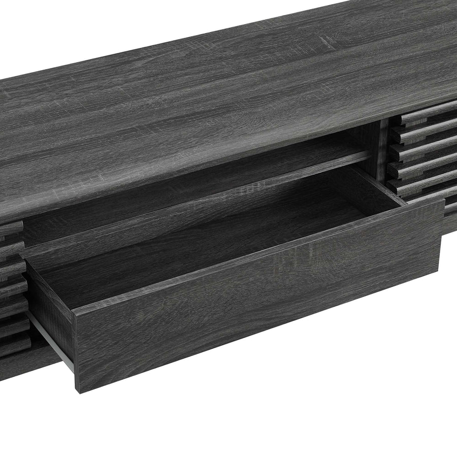 Vera 70" TV Stand in Charcoal