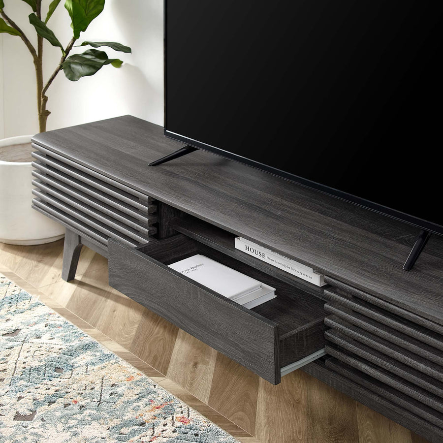 Vera 70" TV Stand in Charcoal
