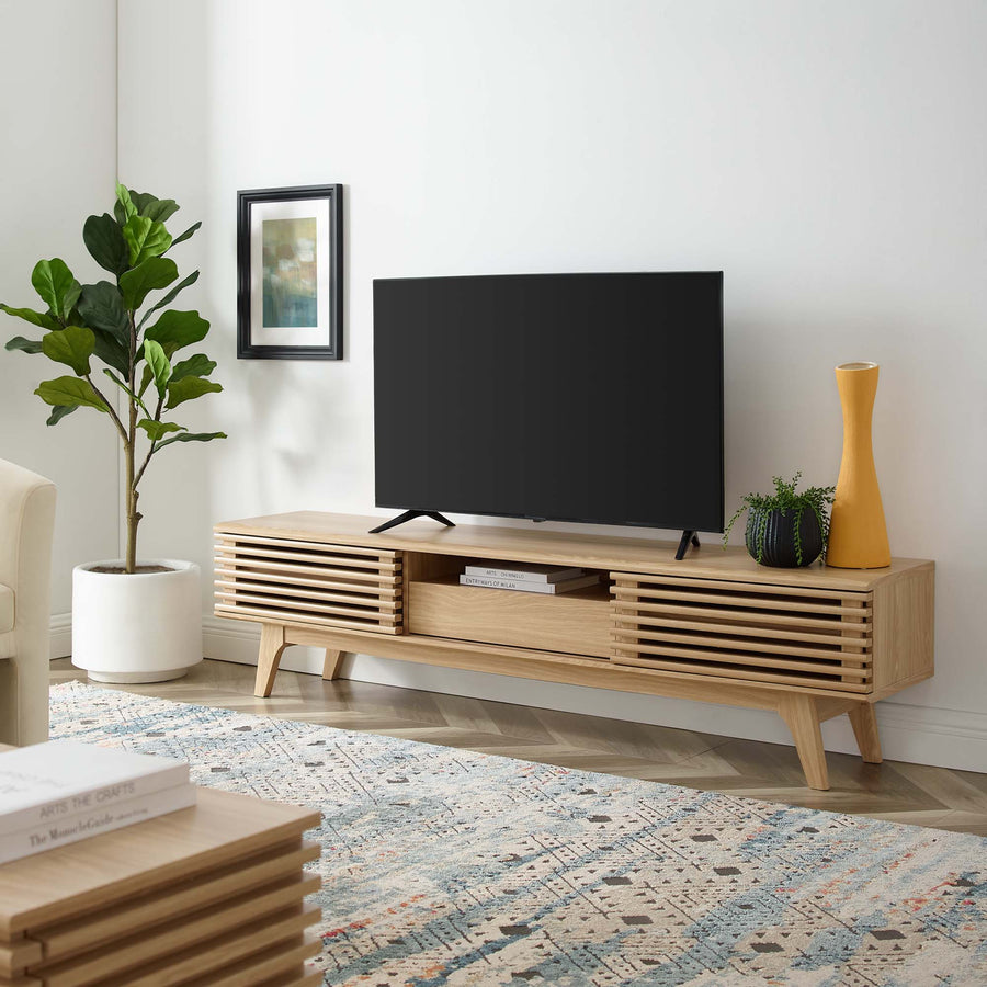 Vera 70" TV Stand in Oak