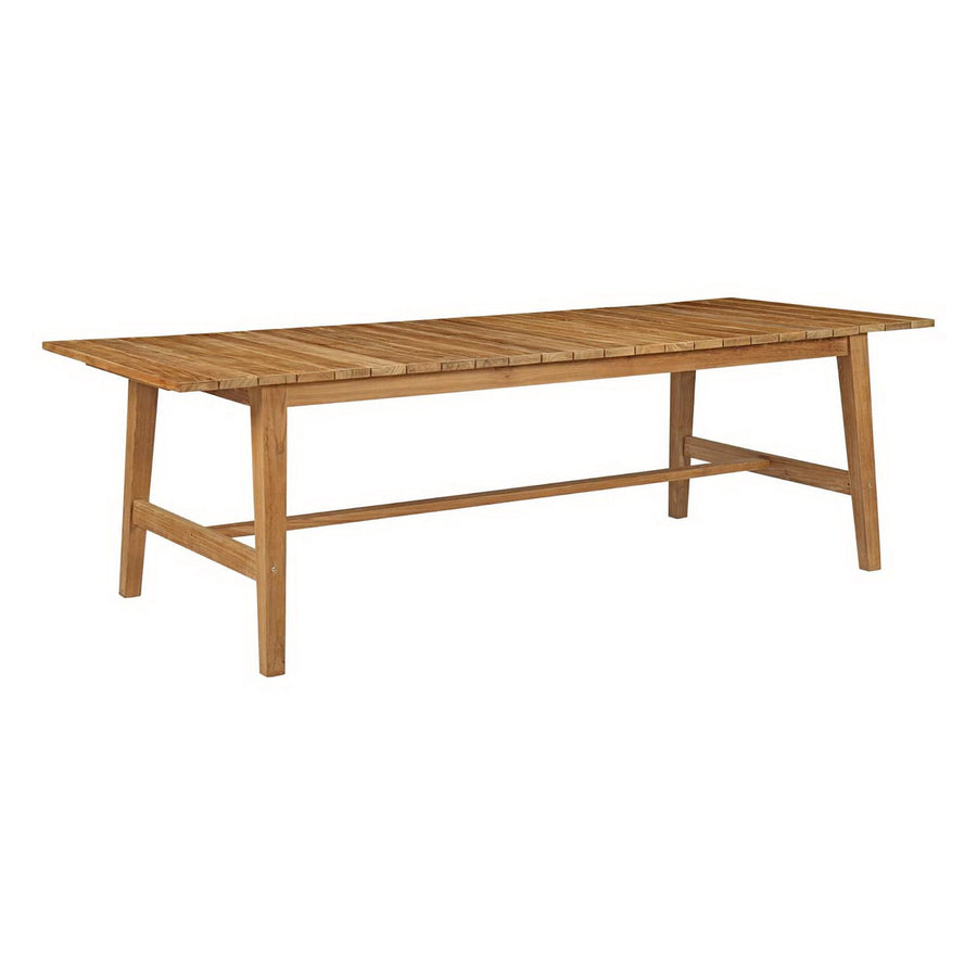 Cove 9 Piece Outdoor Patio Teak Dining Set in Natural