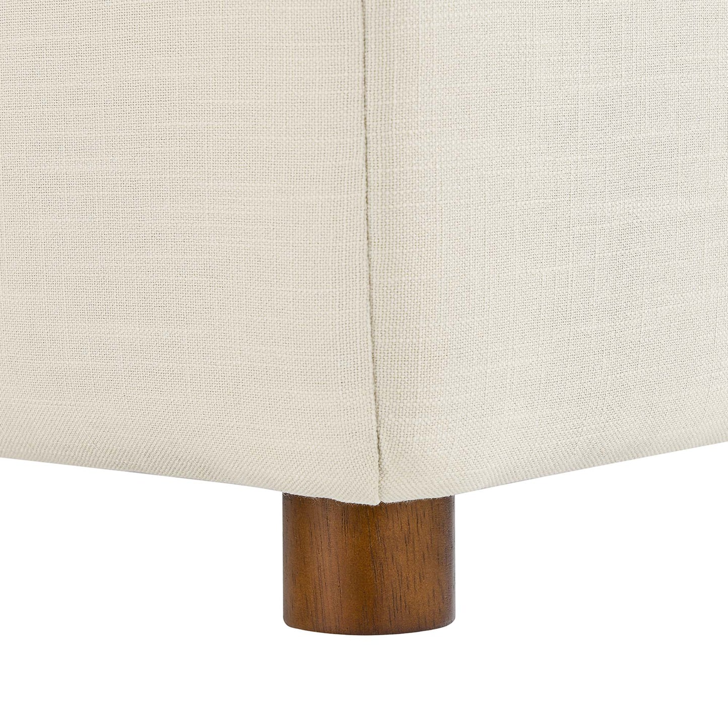Linden Down Filled Overstuffed Corner Chair in Light Beige