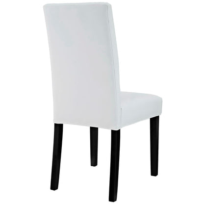 Confer Vinyl Dining Side Chair Set of 4 by Furniture For America