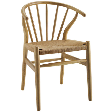 Flourish Spindle Wood Dining Side Chair in Natural