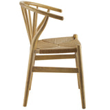 Elliot Spindle Wood Dining Side Chair in Natural