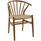 Elliot Spindle Wood Dining Side Chair in Walnut