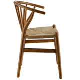 Elliot Spindle Wood Dining Side Chair in Walnut