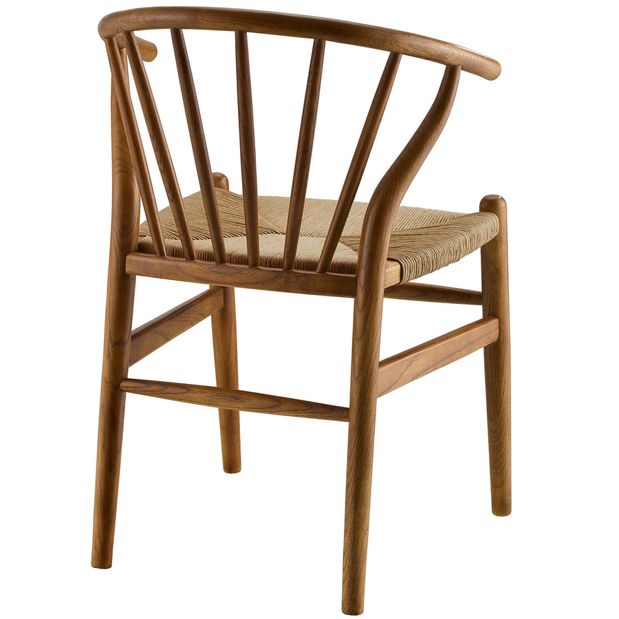 Elliot Spindle Wood Dining Side Chair in Walnut