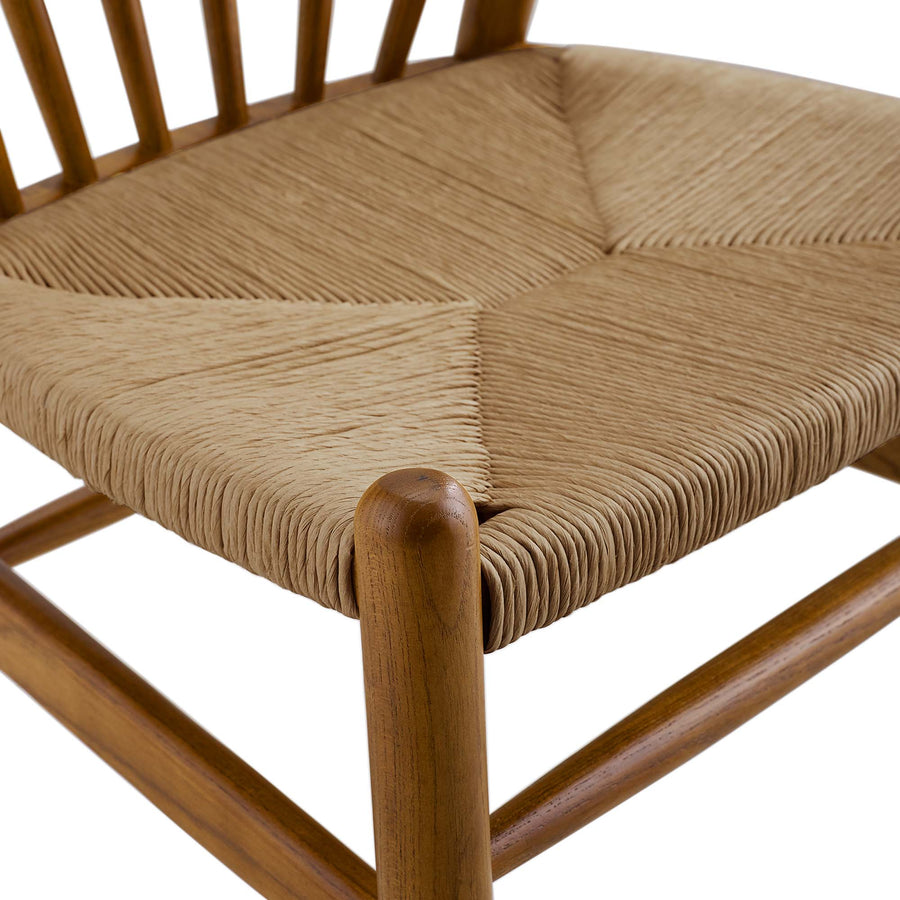 Elliot Spindle Wood Dining Side Chair in Walnut