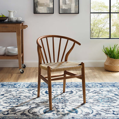 Flourish Spindle Wood Dining Side Chair by Furniture For America