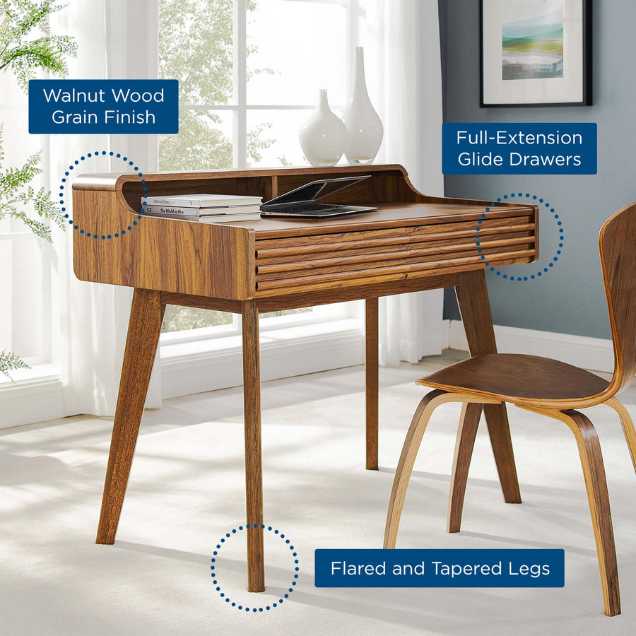 Vera Writing Desk in Walnut