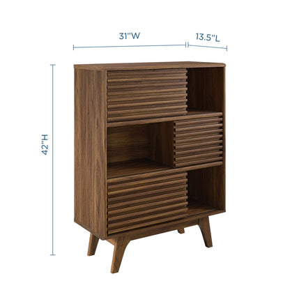 Render Three-Tier Display Storage Cabinet Stand by Furniture For America