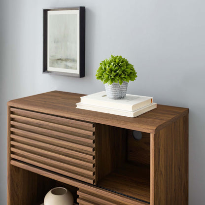 Render Three-Tier Display Storage Cabinet Stand by Furniture For America