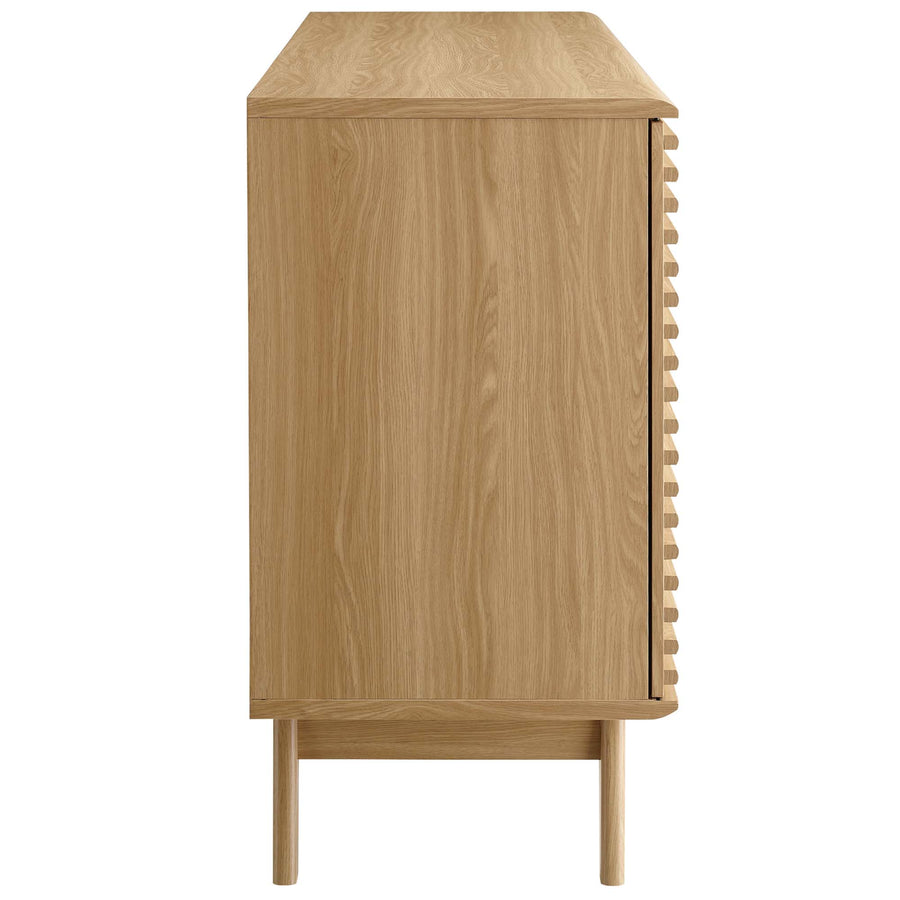 Vera 63" Sideboard Buffet Table or TV Stand in Oak