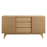 Vera 63" Sideboard Buffet Table or TV Stand in Oak