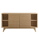 Vera 63" Sideboard Buffet Table or TV Stand in Oak