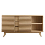 Vera 63" Sideboard Buffet Table or TV Stand in Oak