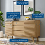 Vera 63" Sideboard Buffet Table or TV Stand in Oak