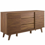 Vera 63" Sideboard Buffet Table or TV Stand in Walnut