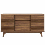 Vera 63" Sideboard Buffet Table or TV Stand in Walnut