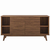 Vera 63" Sideboard Buffet Table or TV Stand in Walnut