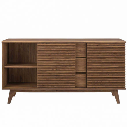 Render 63" Sideboard Buffet Table or TV Stand in Walnut