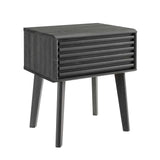 Vera End Table in Charcoal