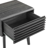 Vera End Table in Charcoal