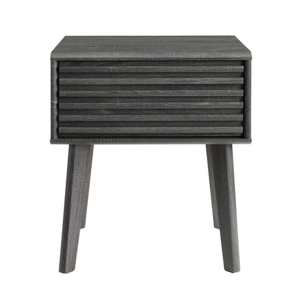 Render End Table in Charcoal