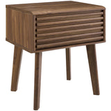 Vera End Table in Walnut