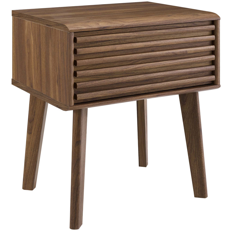 Vera End Table in Walnut