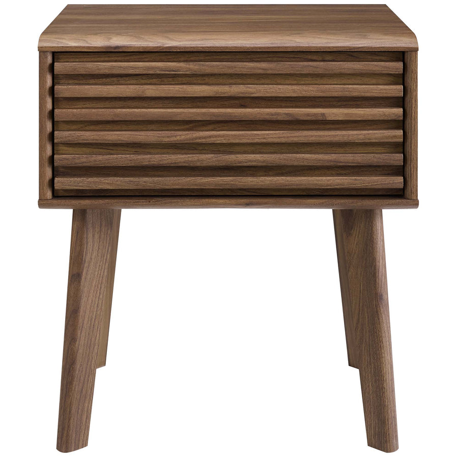 Vera End Table in Walnut