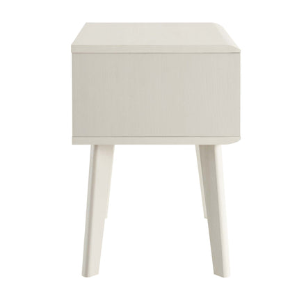 Render End Table in White
