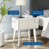 Vera End Table in White