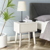 Vera End Table in White