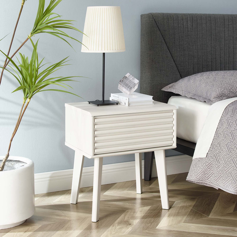 Vera End Table in White