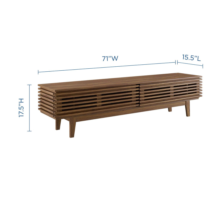 Vera 71" TV Stand in Walnut