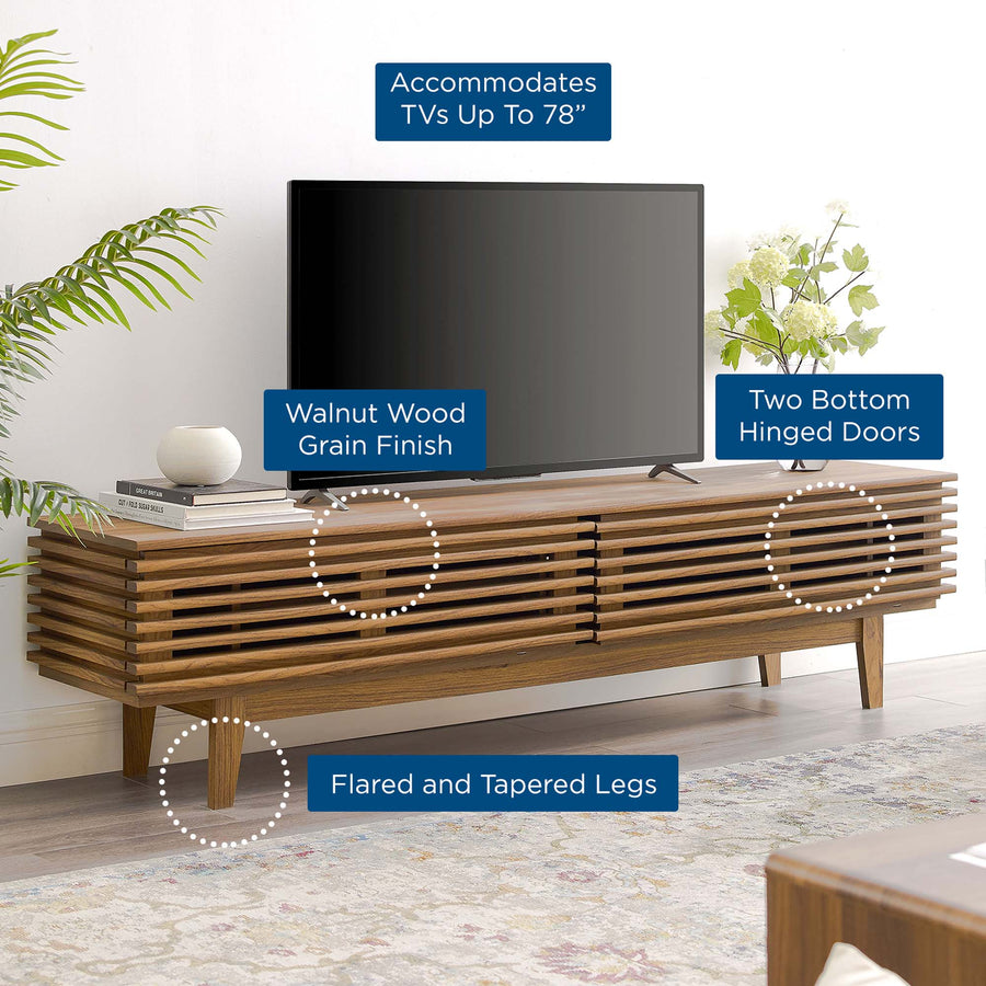 Vera 71" TV Stand in Walnut