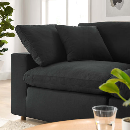 Commix 2 Piece Down Filled Overstuffed Sectional Sofa Set by Furniture for America