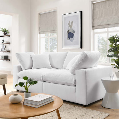 Commix 2 Piece Down Filled Overstuffed Sectional Sofa Set by Furniture for America