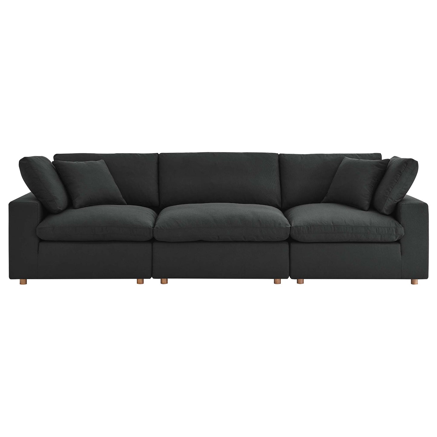 Commix 3 Piece Down Filled Overstuffed Sectional Sofa Set by Furniture for America