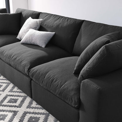 Commix 3 Piece Down Filled Overstuffed Sectional Sofa Set by Furniture for America